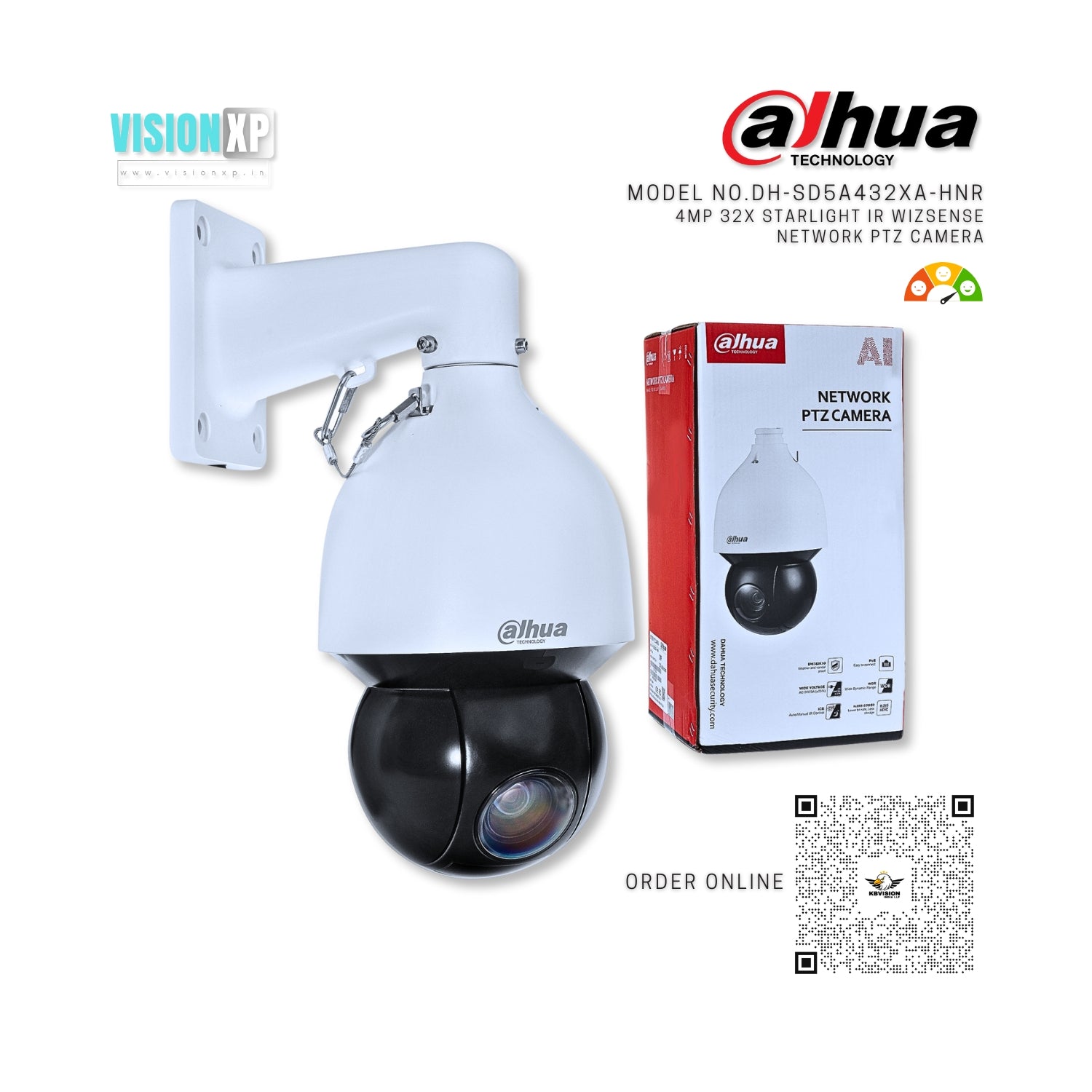 Dahua DH-SD5A432XA-HNR 4MP 32x Starlight IP IR Network PTZ Camera Dahua DH-SD5A432XA-HNR 4MP 32x Starlight IP IR Network PTZ Camera